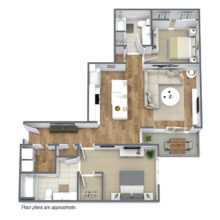 Spur 16 has 2 bedroom and 2 bath floor plans available for rent.